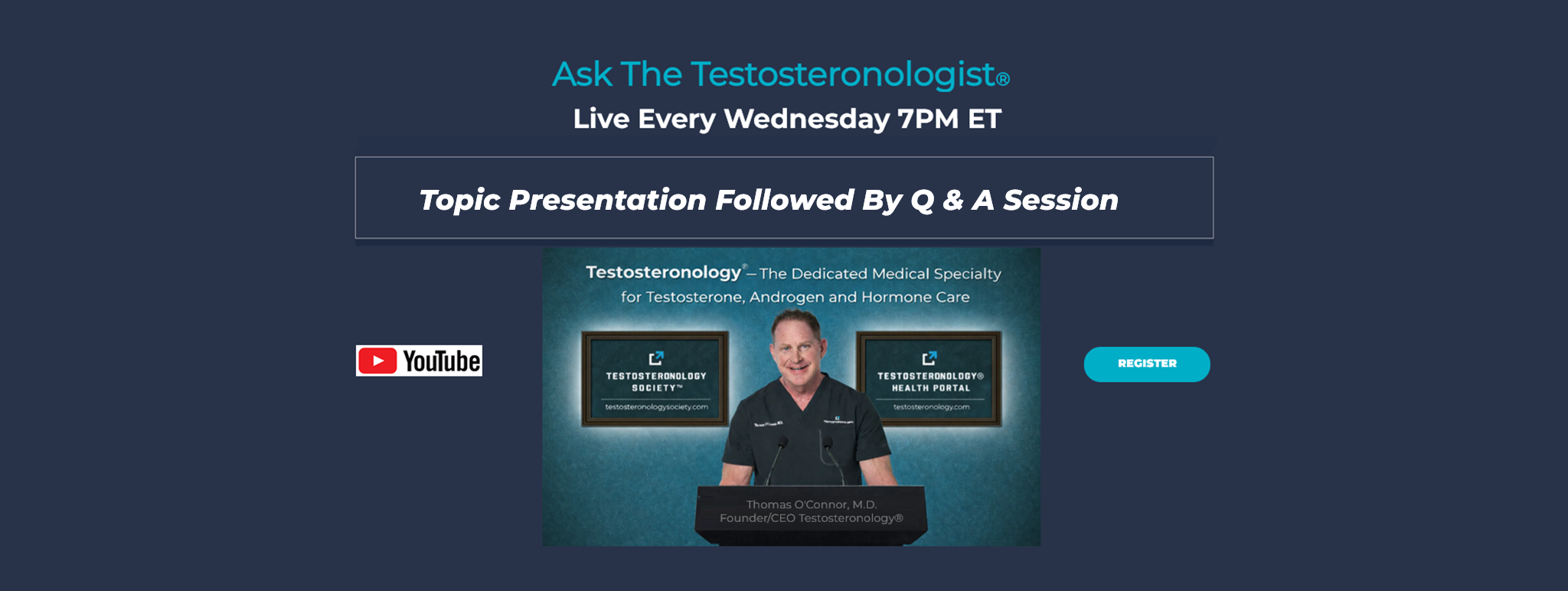 Live Ask The Testosteronologist