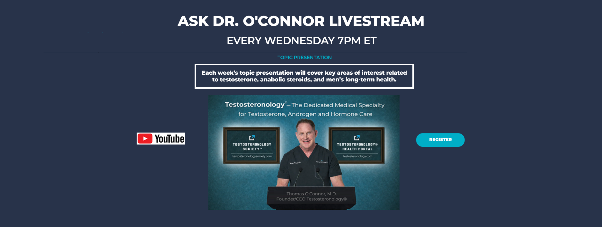 Live Ask The Testosteronologist